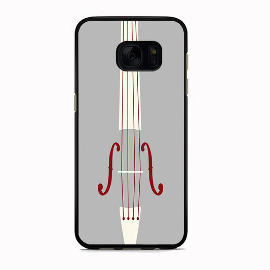 Music Grey Violin Samsung Galaxy S7 Edge Case