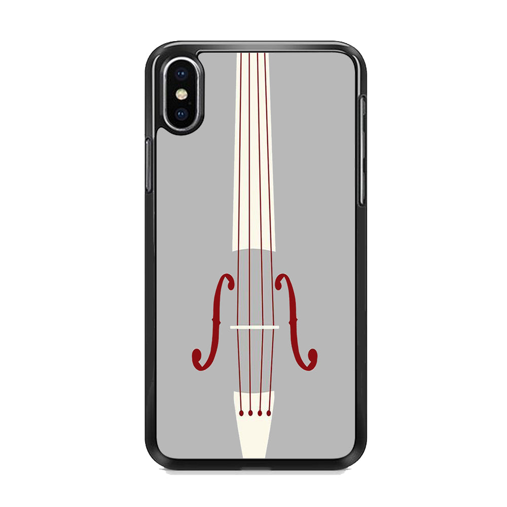 Music Grey Violin iPhone X Case