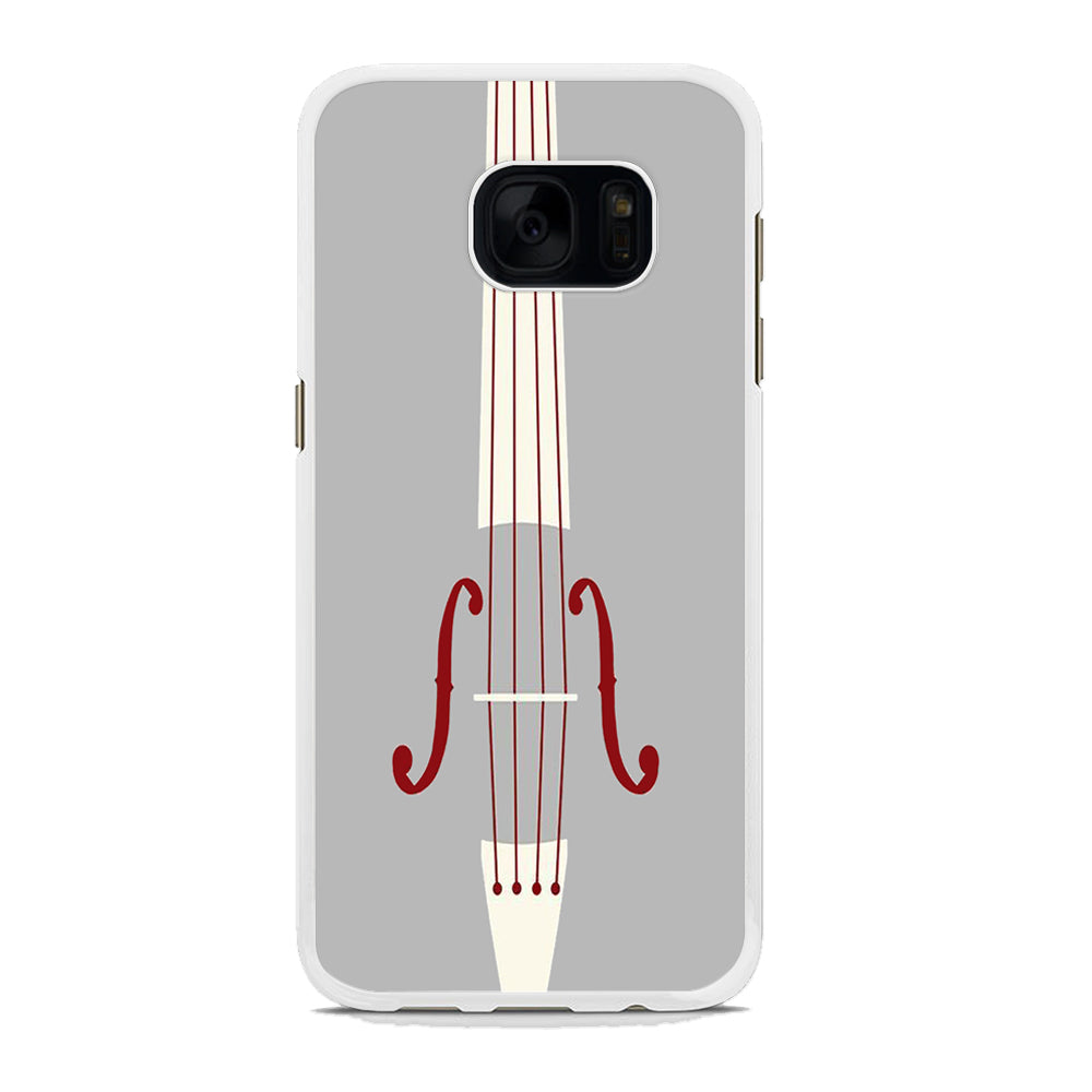 Music Grey Violin Samsung Galaxy S7 Edge Case