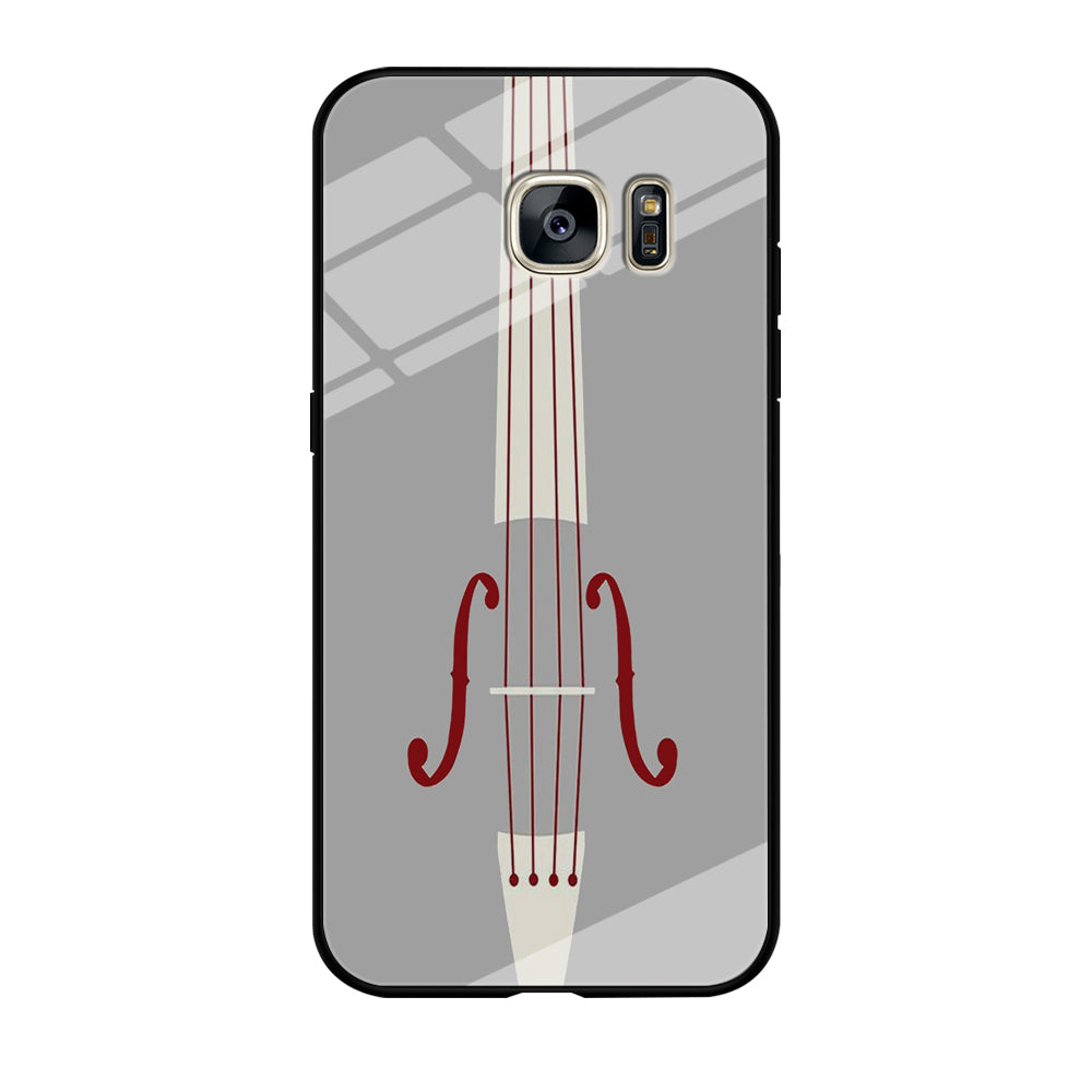 Music Grey Violin Samsung Galaxy S7 Edge Case