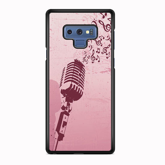 Music Ventage Microphone Pink Art Samsung Galaxy Note 9 Case