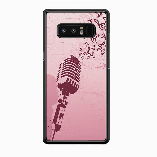 Music Ventage Microphone Pink Art Samsung Galaxy Note 8 Case
