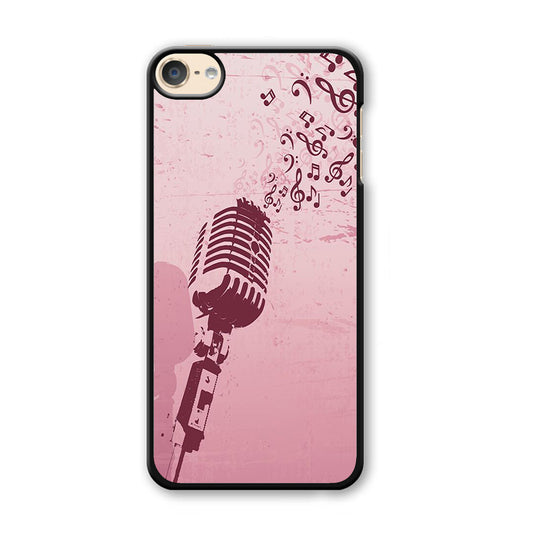 Music Ventage Microphone Pink Art iPod Touch 6 Case - Carneyforia