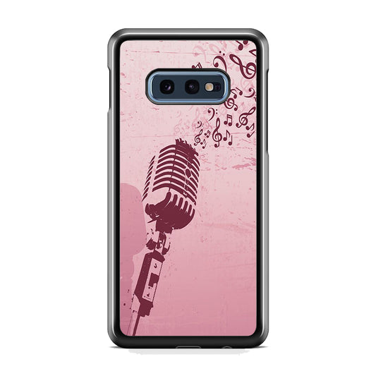 Music Ventage Microphone Pink Art Samsung Galaxy S10E Case