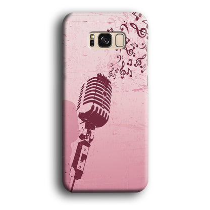 Music Ventage Microphone Pink Art Samsung Galaxy S8 Case