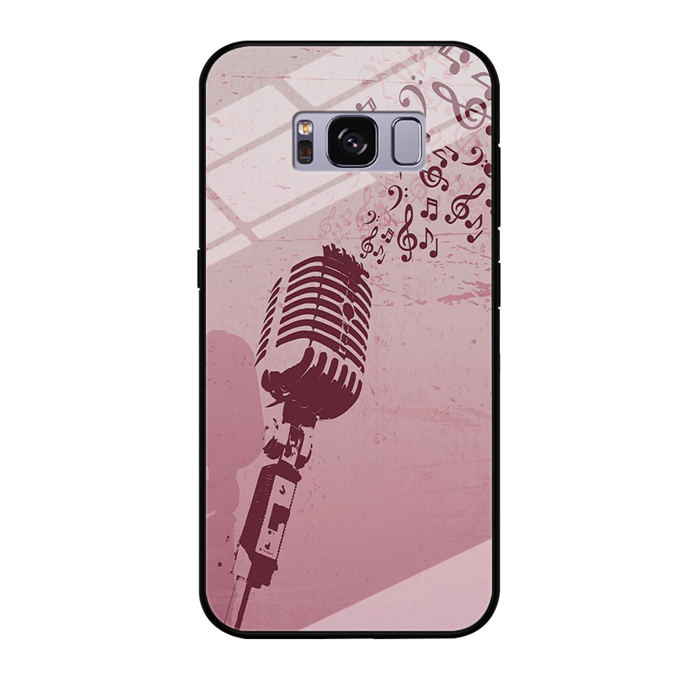 Music Ventage Microphone Pink Art Samsung Galaxy S8 Case