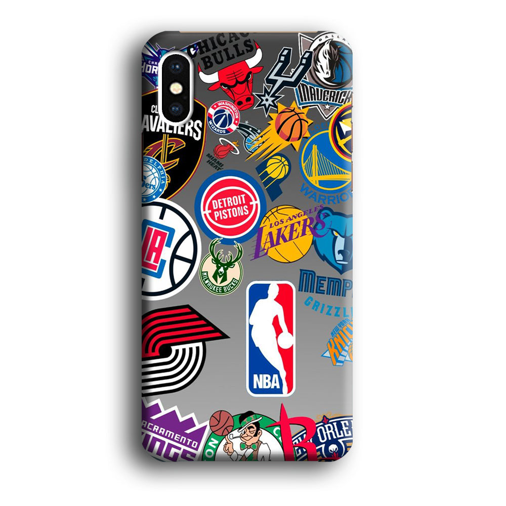 NBA Team Logo iPhone X Case