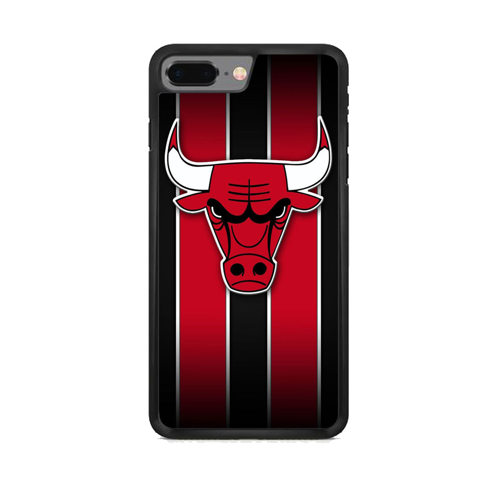NBA Chicago Bulls Red Stripe iPhone 7 Plus Case
