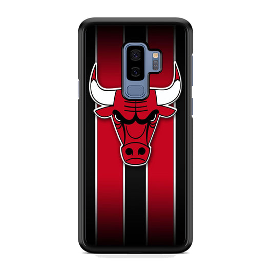 NBA Chicago Bulls Red Stripe Samsung Galaxy S9 Plus Case