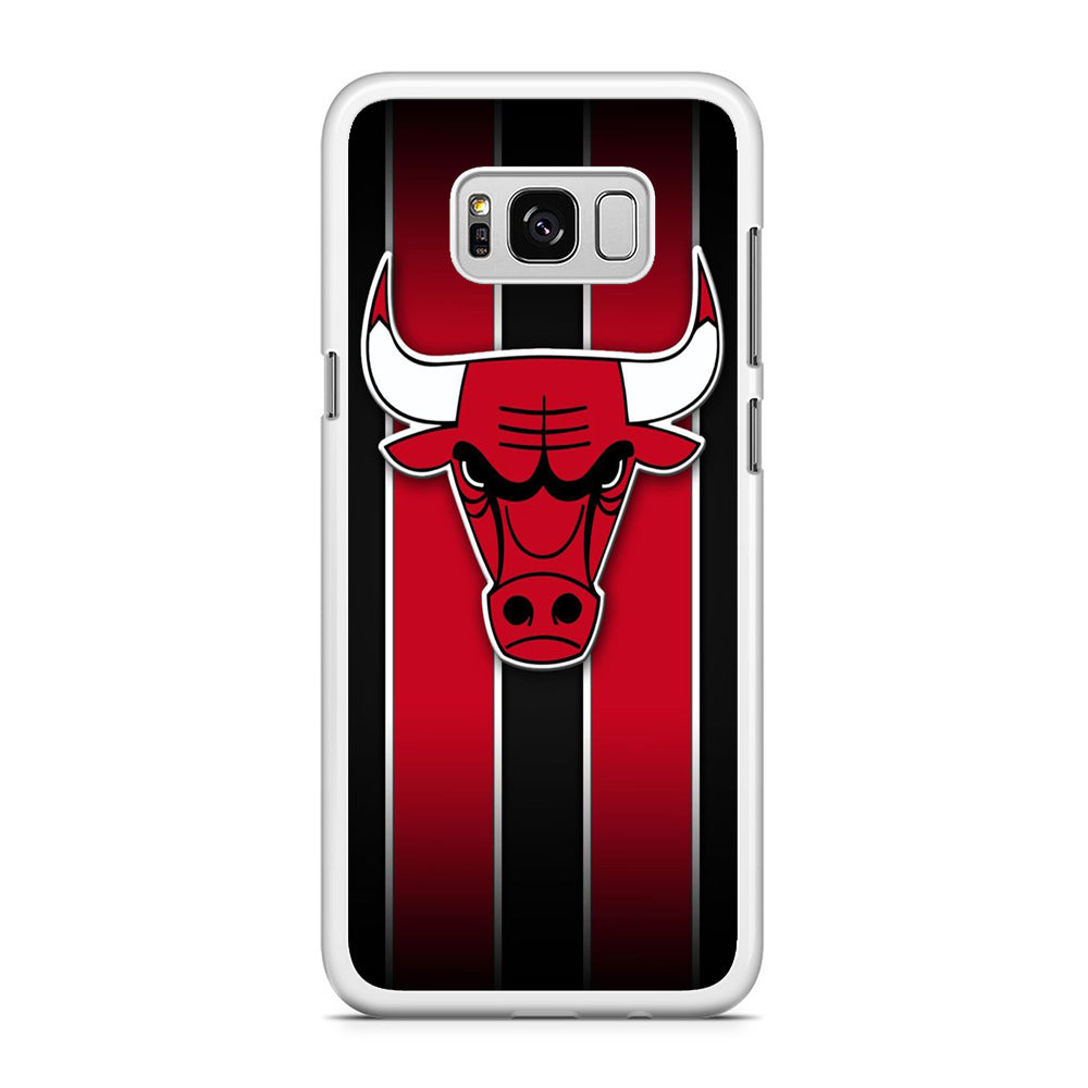 NBA Chicago Bulls Red Stripe Samsung Galaxy S8 Case
