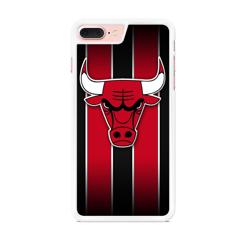 NBA Chicago Bulls Red Stripe iPhone 7 Plus Case