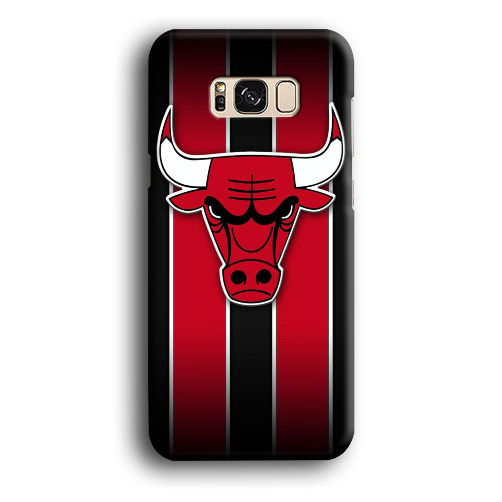 NBA Chicago Bulls Red Stripe Samsung Galaxy S8 Case