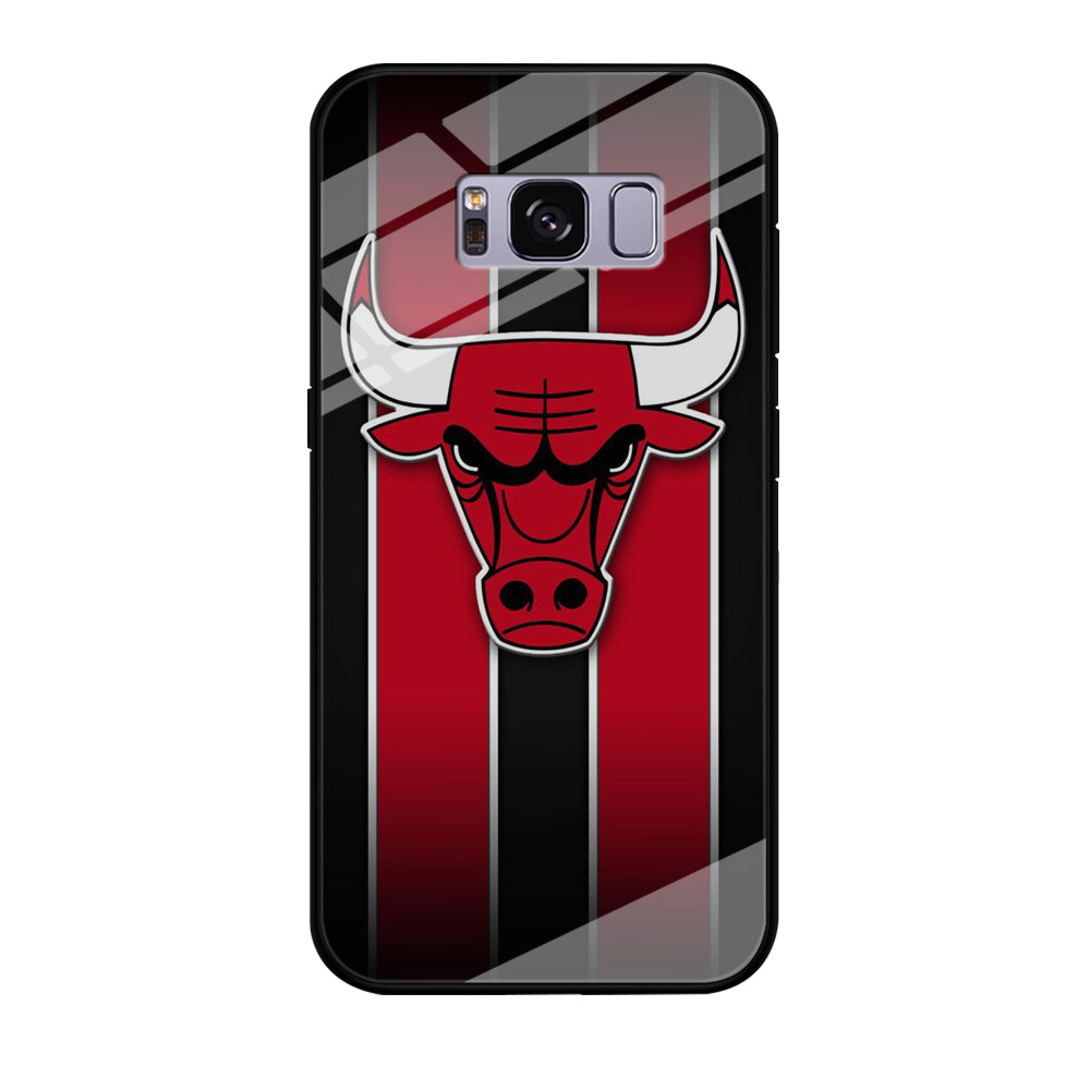 NBA Chicago Bulls Red Stripe Samsung Galaxy S8 Case