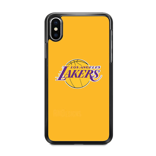 NBA Los Angeles Lakers Yellow iPhone XS MAX Case