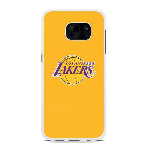 NBA Los Angeles Lakers Yellow Samsung Galaxy S7 Edge Case