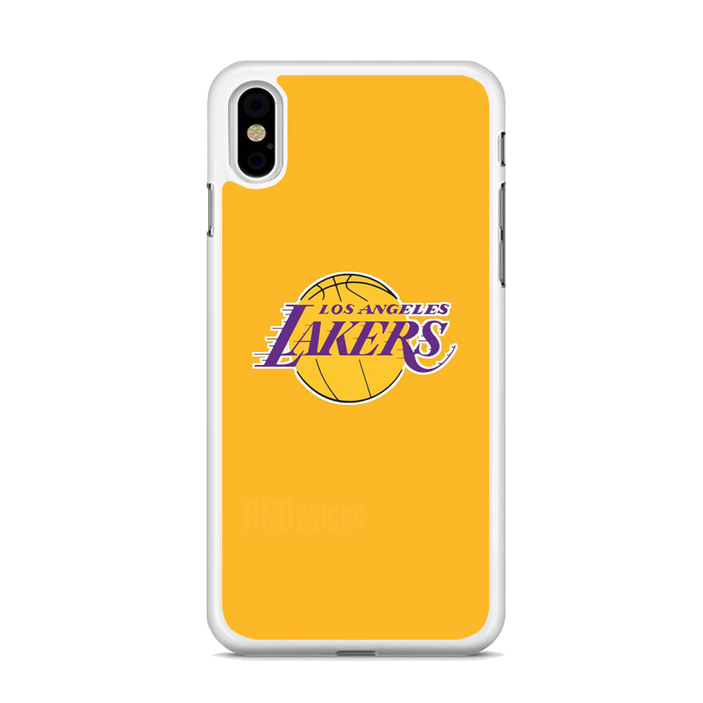 NBA Los Angeles Lakers Yellow iPhone XS MAX Case
