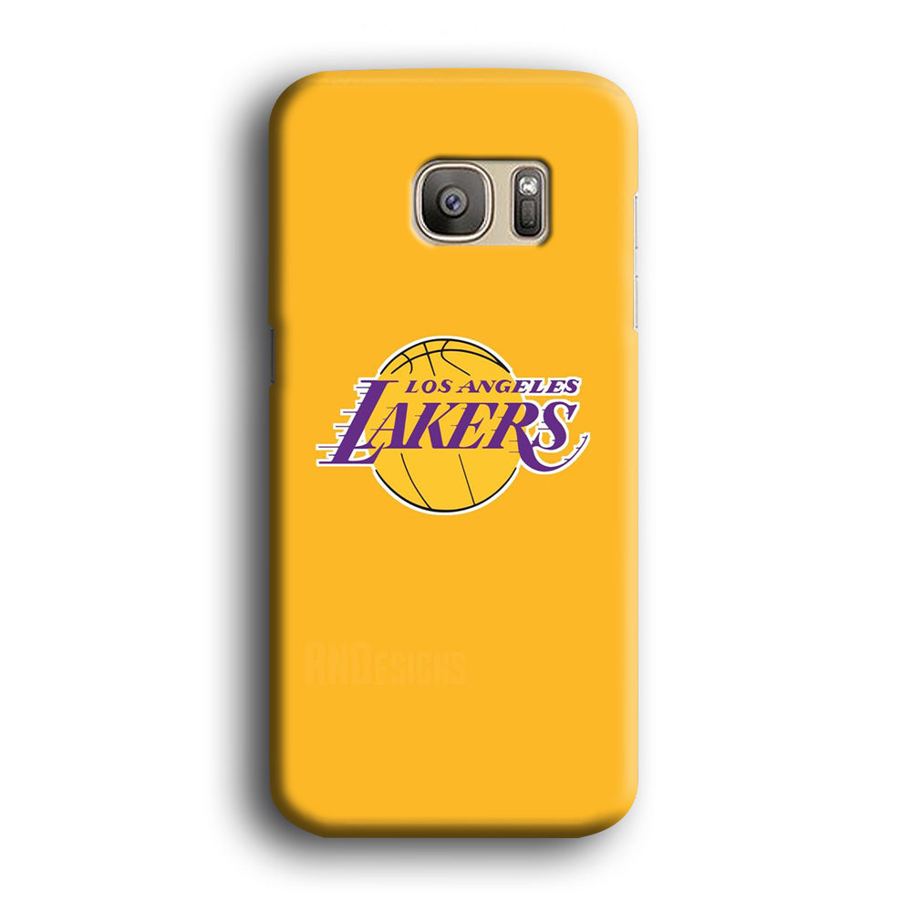 NBA Los Angeles Lakers Yellow Samsung Galaxy S7 Edge Case