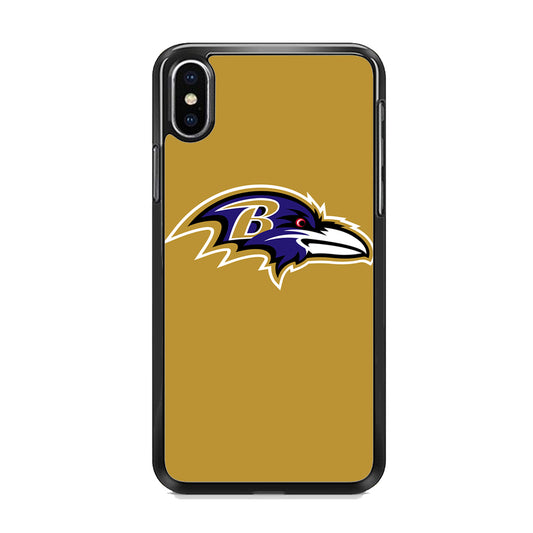 NFL Baltimore Ravens Gold Logo iPhone XS MAX Case