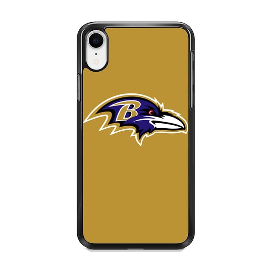 NFL Baltimore Ravens Gold Logo iPhone XR Case