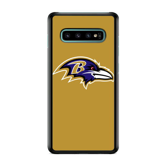 NFL Baltimore Ravens Gold Logo Samsung Galaxy S10 Case