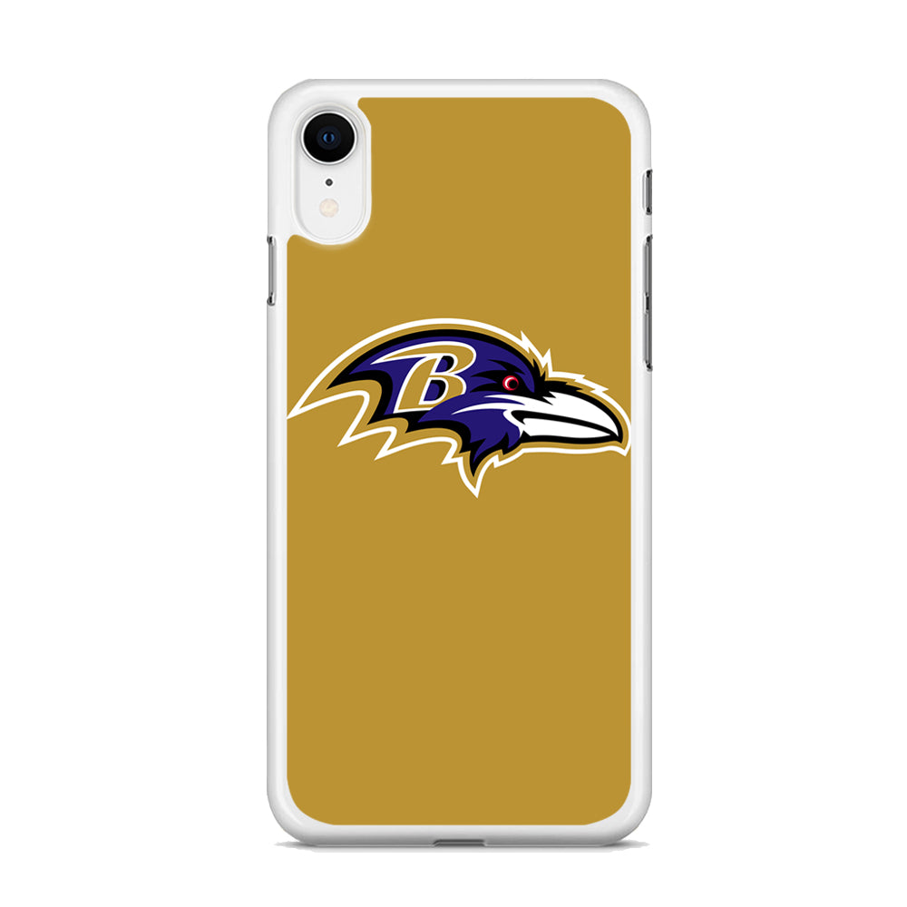 NFL Baltimore Ravens Gold Logo iPhone XR Case