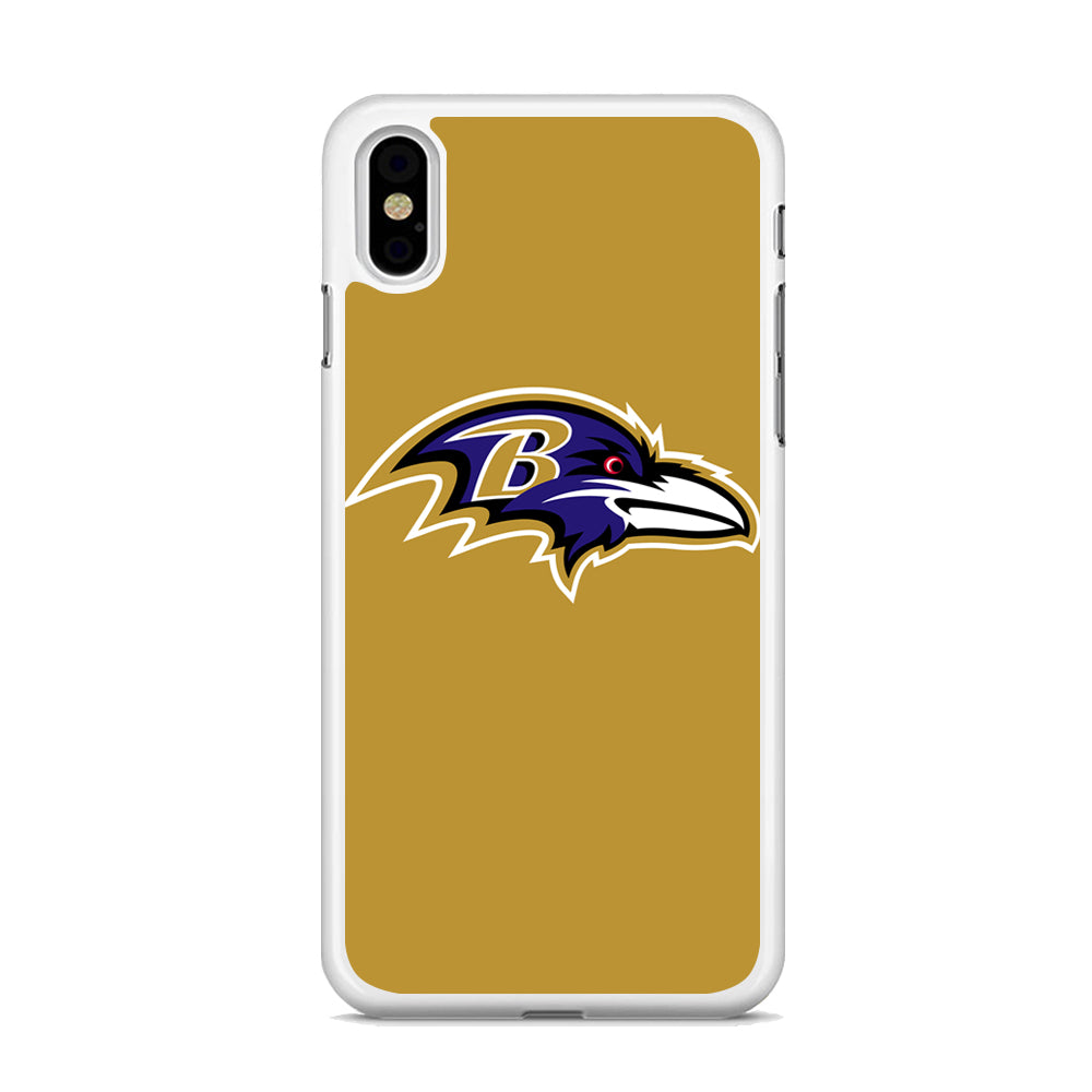 NFL Baltimore Ravens Gold Logo iPhone XS MAX Case