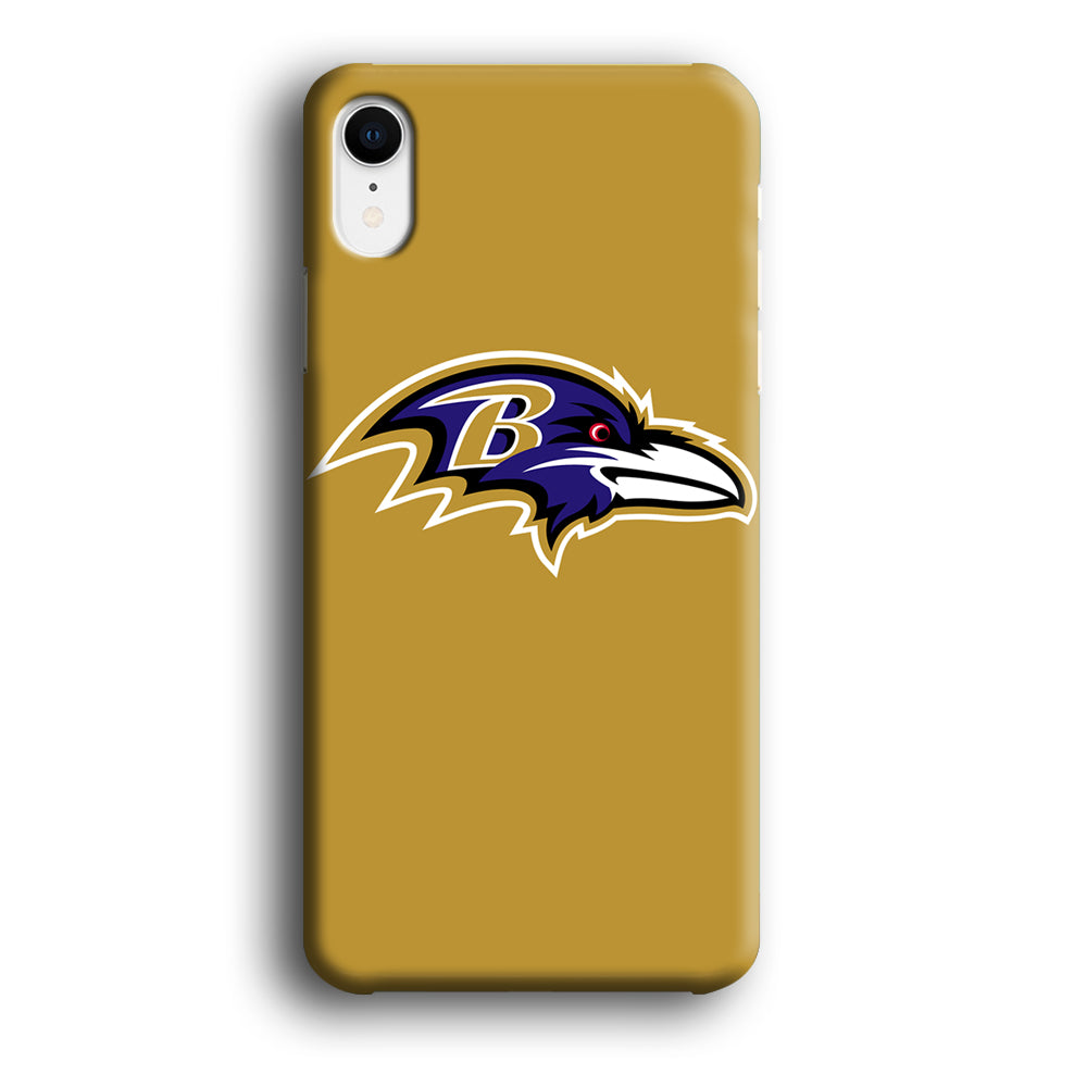 NFL Baltimore Ravens Gold Logo iPhone XR Case