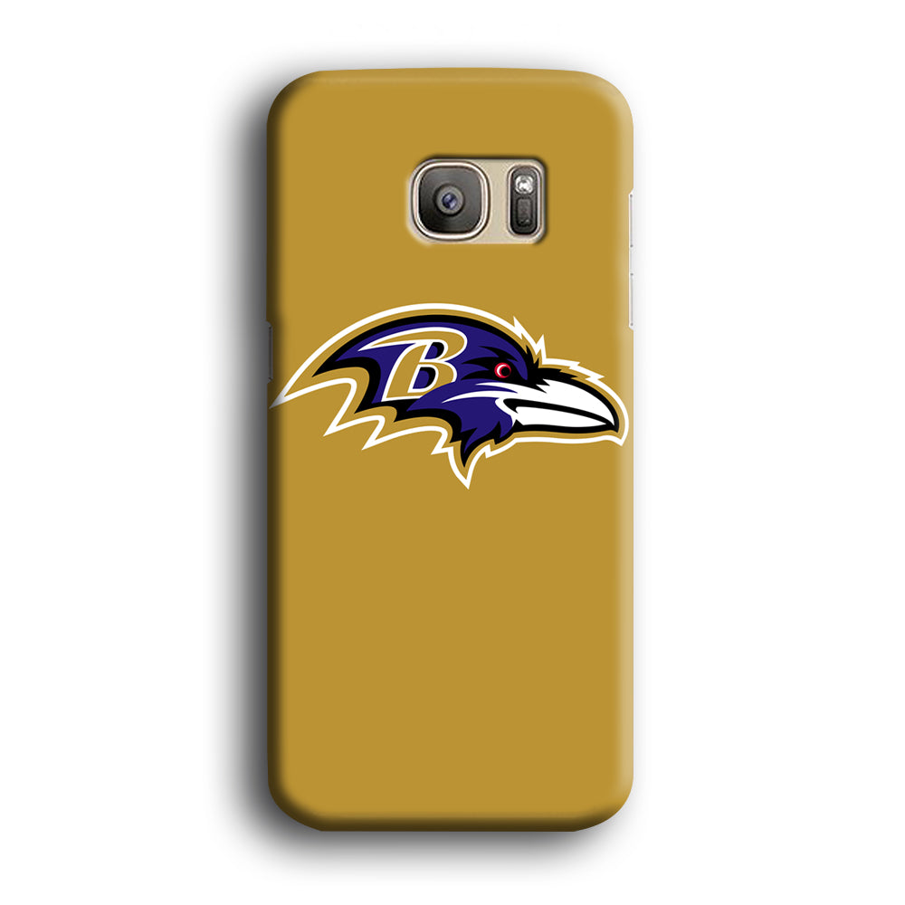 NFL Baltimore Ravens Gold Logo Samsung Galaxy S7 Edge Case