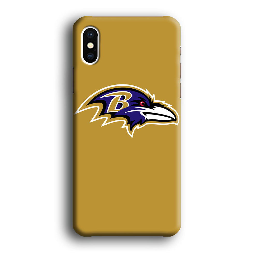 NFL Baltimore Ravens Gold Logo iPhone XS MAX Case