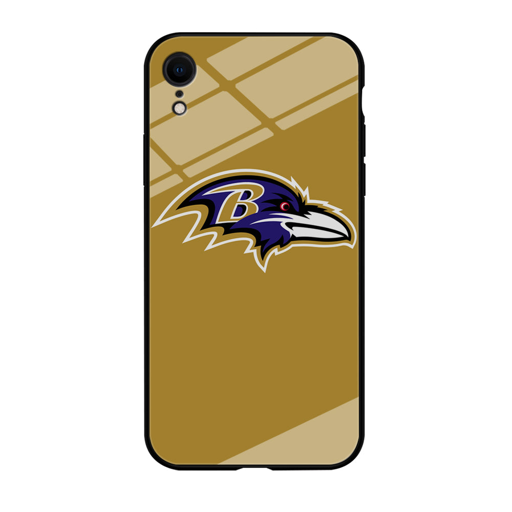NFL Baltimore Ravens Gold Logo iPhone XR Case