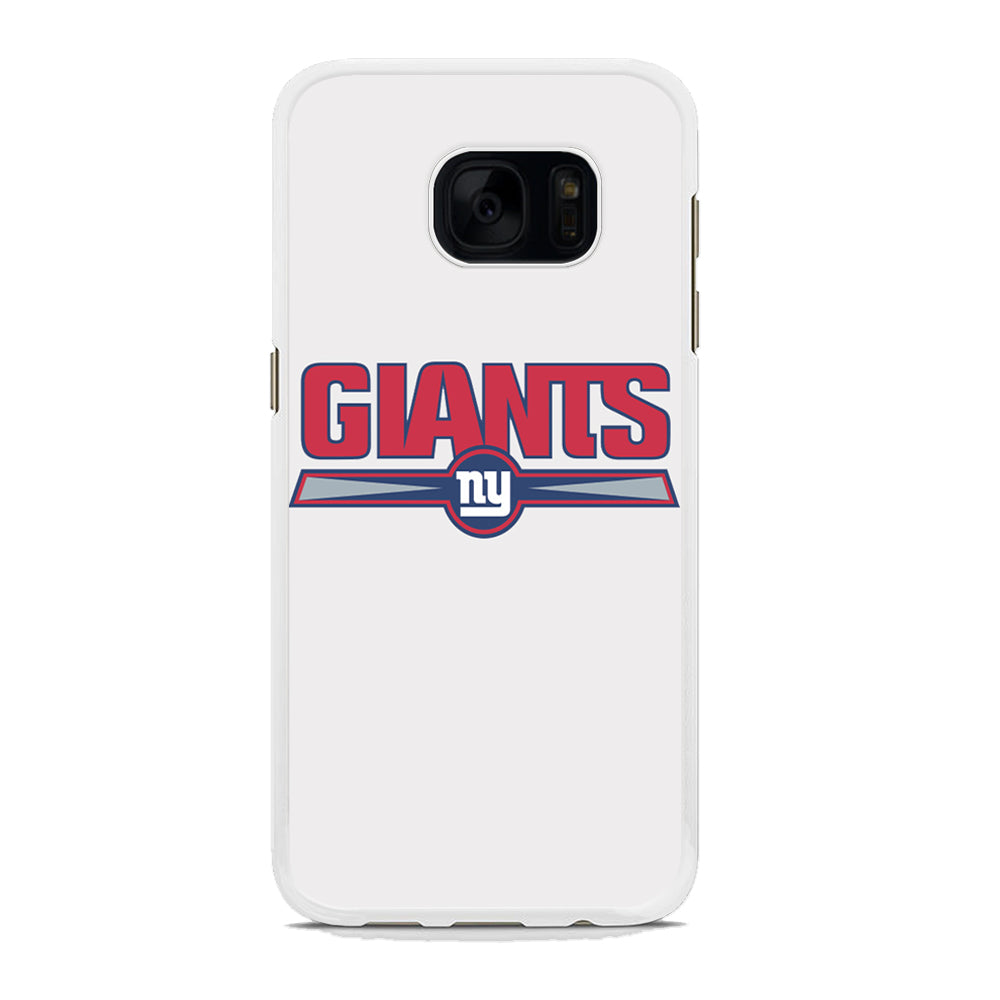 NFL New York Giants White Samsung Galaxy S7 Case Rubber White (2D Case)