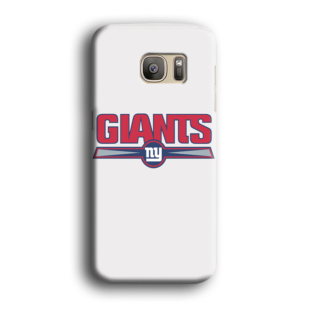 NFL New York Giants White Samsung Galaxy S7 Case 3D Case