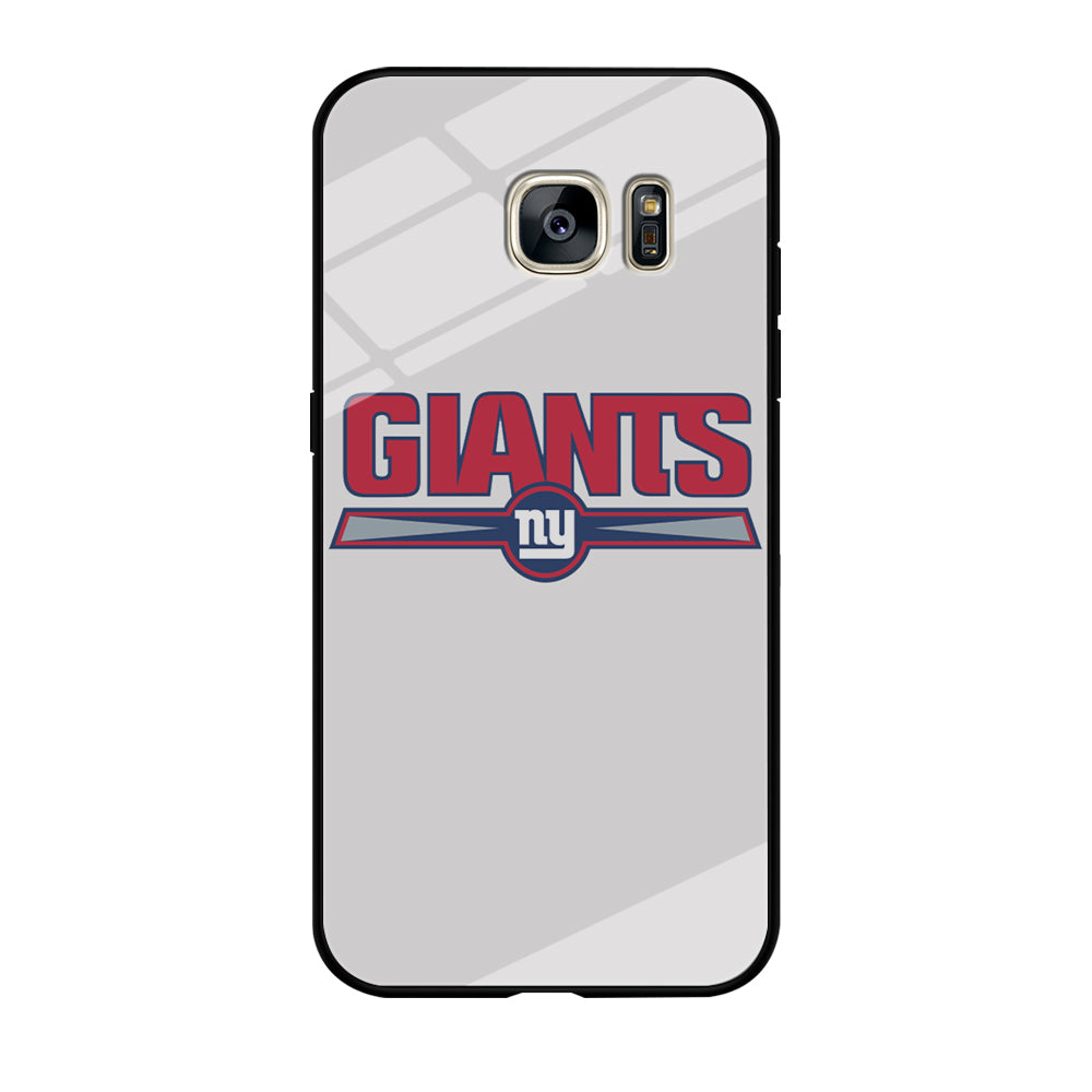 NFL New York Giants White Samsung Galaxy S7 Case Tempered Glass Case