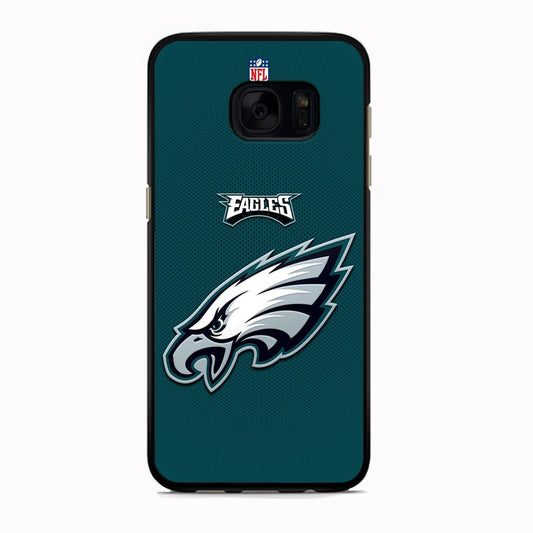 NFL Philadelphia Eagles Samsung Galaxy S7 Case Rubber Black (2D Case)