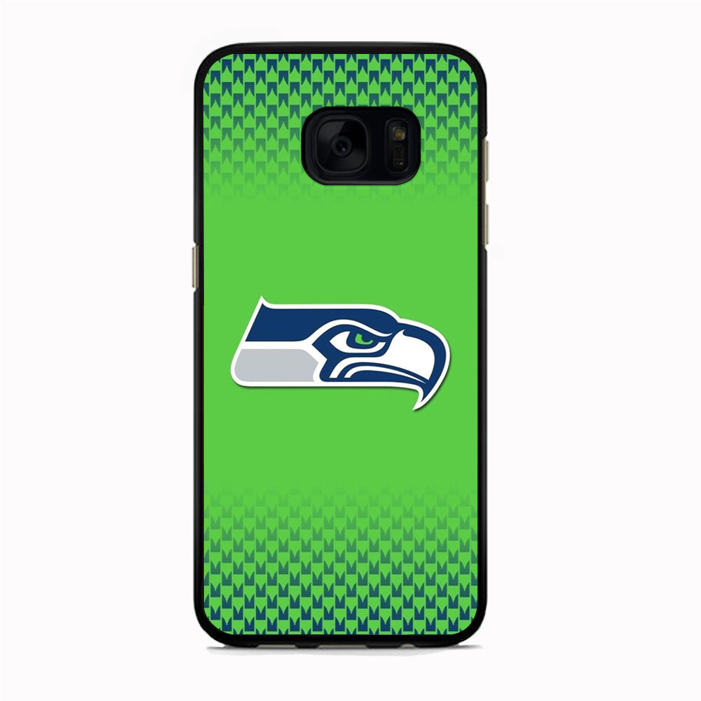 NFL Seattle Seahawks Samsung Galaxy S7 Case Rubber Black (2D Case)