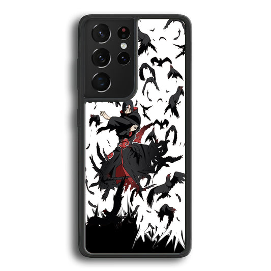 Naruto Itachi Uchiha Flying Bird Samsung Galaxy S21 Ultra Case