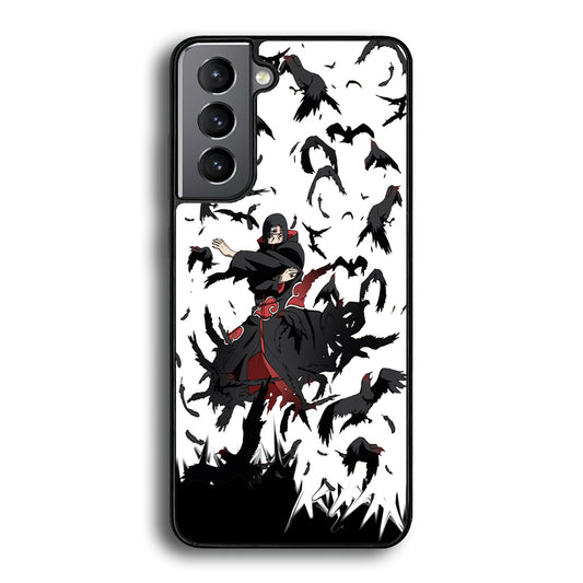 Naruto Itachi Uchiha Flying Bird Samsung Galaxy S21 Plus Case - Carneyforia