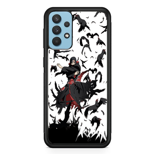 Naruto Itachi Uchiha Flying Bird Samsung Galaxy A32 Case