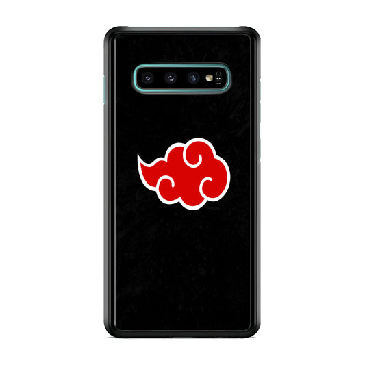 Naruto Akatsuki Simple Logo Black Abstract Samsung Galaxy S10 Case