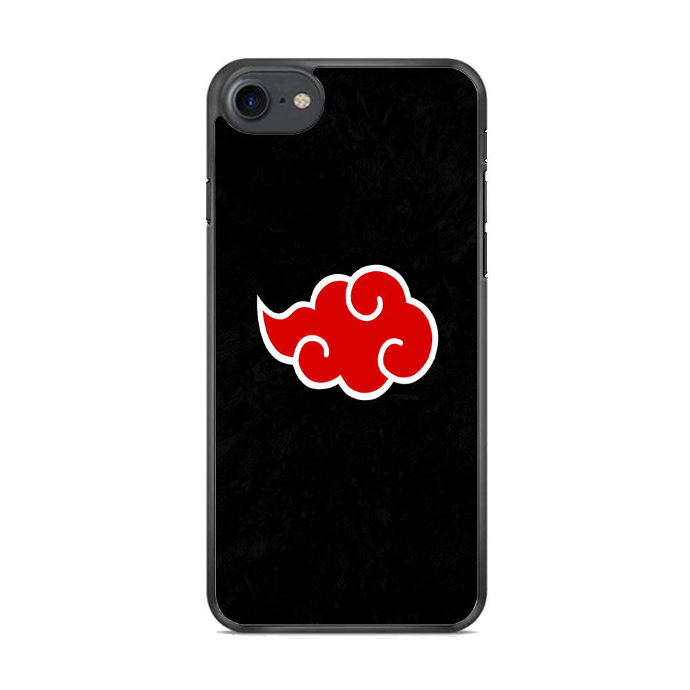 Naruto Akatsuki Simple Logo Black Abstract  iPhone 8 Case