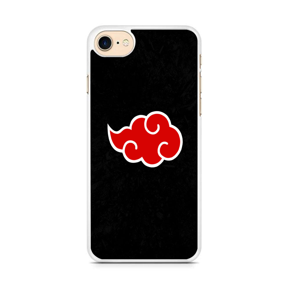 Naruto Akatsuki Simple Logo Black Abstract  iPhone 8 Case
