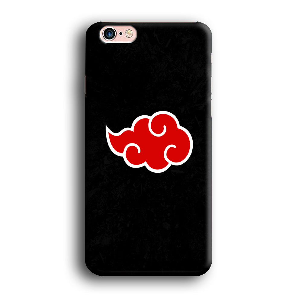 Naruto Akatsuki Simple Logo Black Abstract iPhone 6 | 6s Case - carneyforia