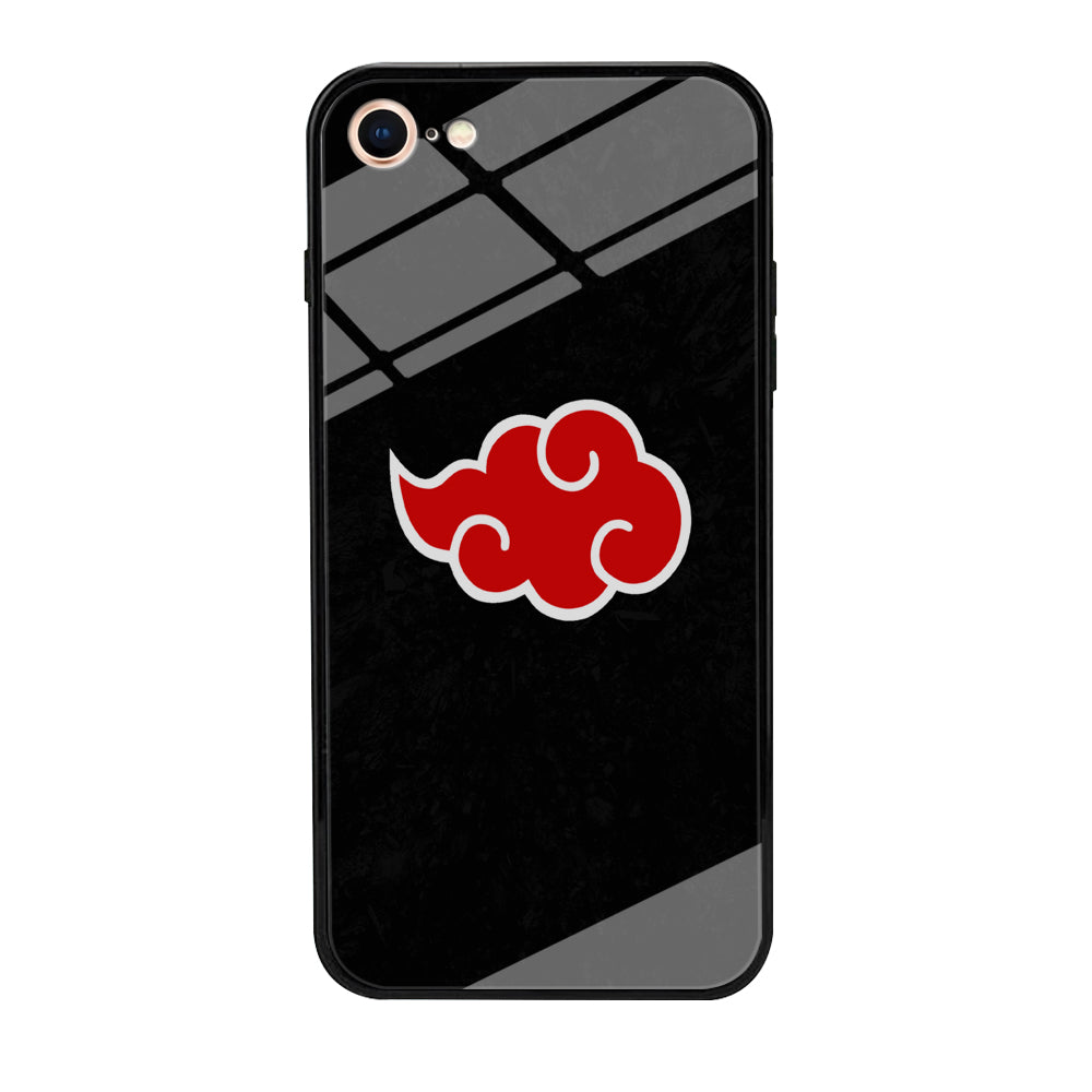 Naruto Akatsuki Simple Logo Black Abstract  iPhone 8 Case