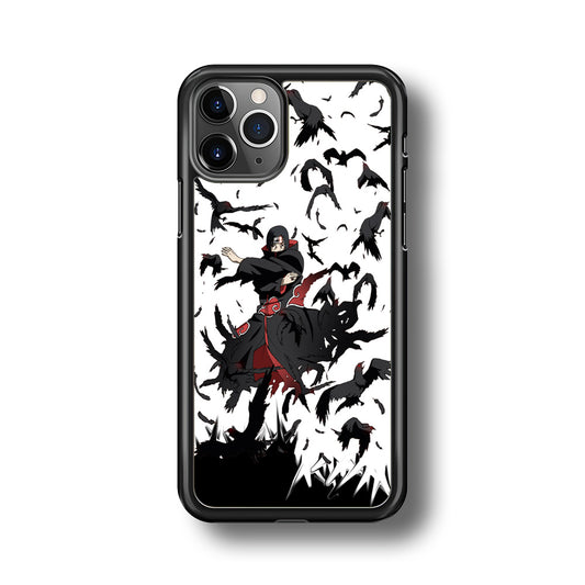 Naruto Itachi Uchiha Flying Bird iPhone 11 Pro Max Case