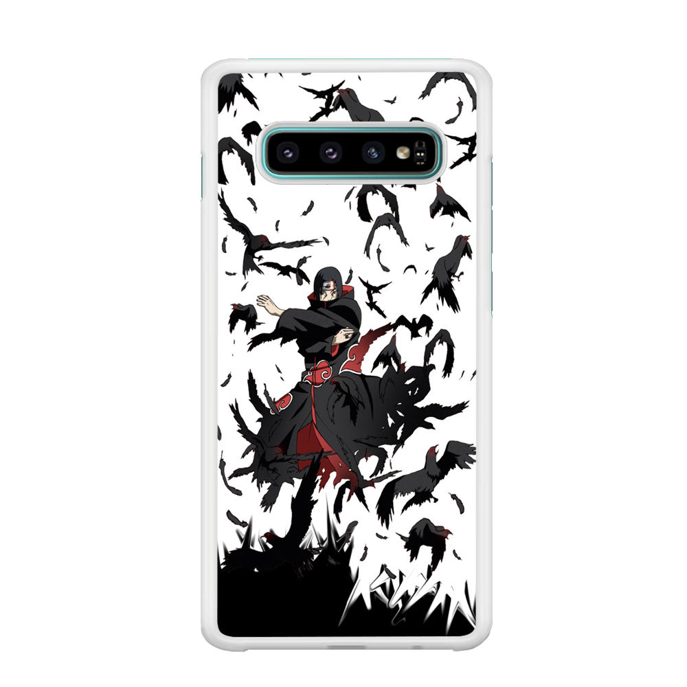 Naruto Itachi Uchiha Flying Bird Samsung Galaxy S10 Case