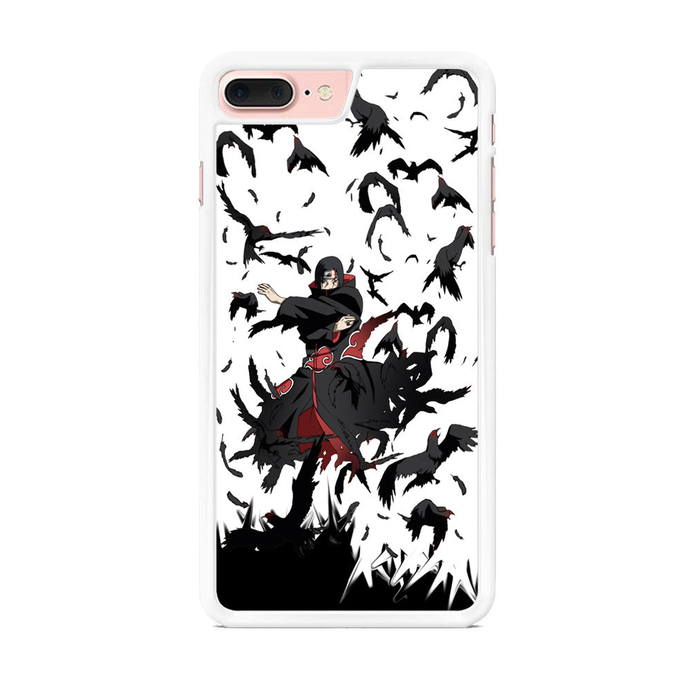 Naruto Itachi Uchiha Flying Bird iPhone 8 Plus Case