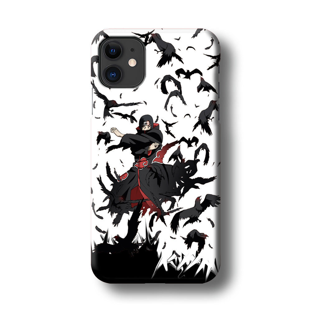 Naruto Itachi Uchiha Flying Bird iPhone 11 Case