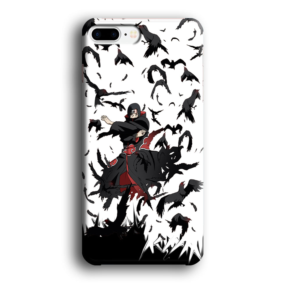 Naruto Itachi Uchiha Flying Bird iPhone 8 Plus Case