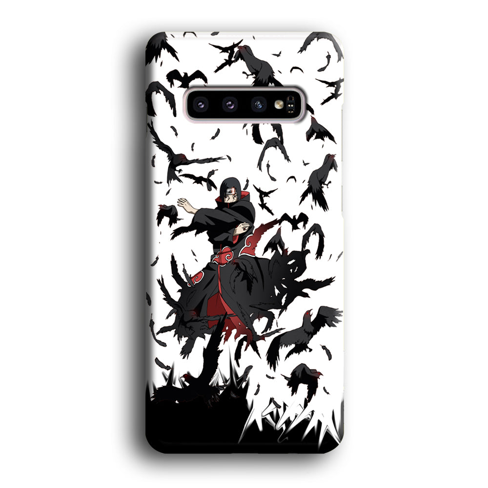 Naruto Itachi Uchiha Flying Bird Samsung Galaxy S10 Plus Case