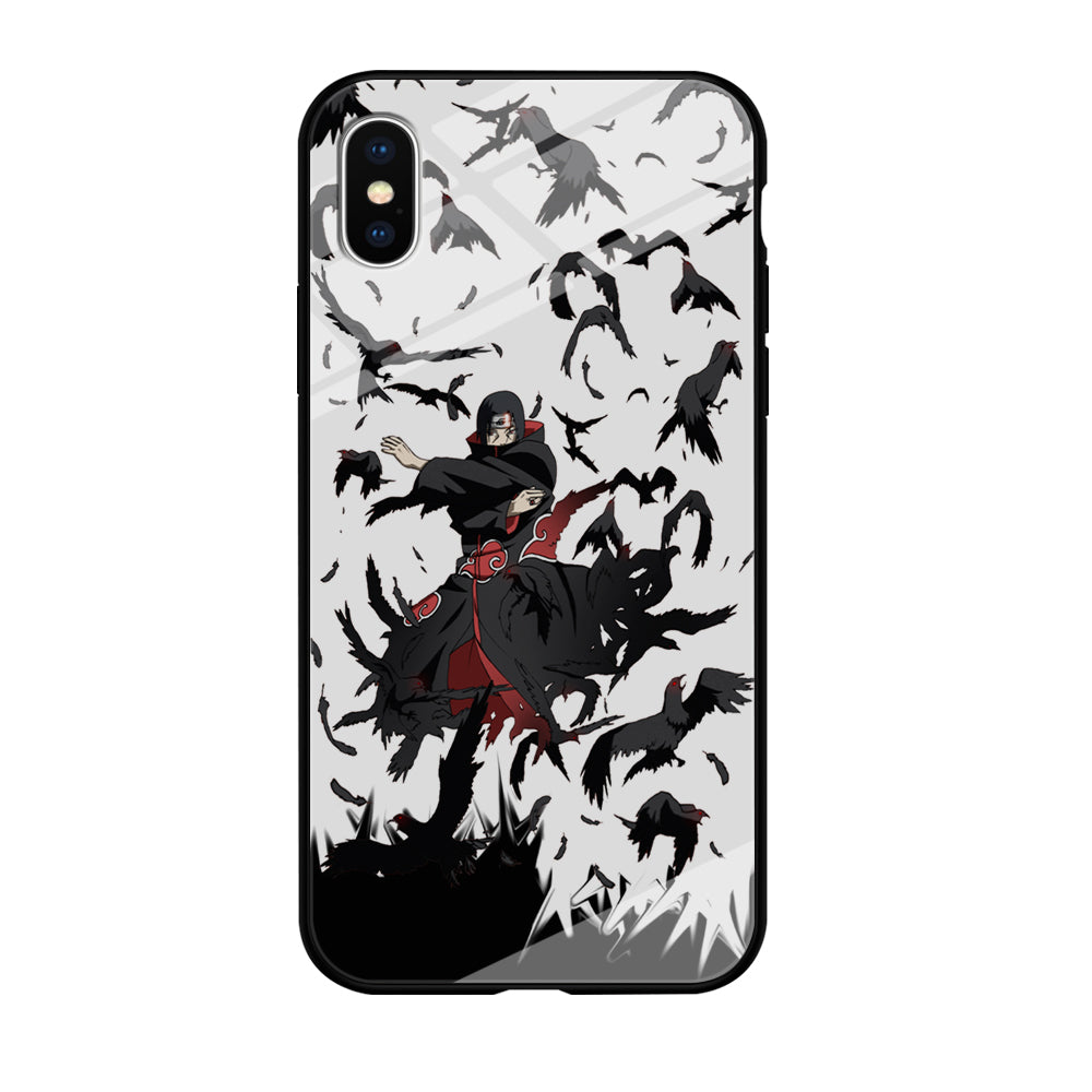 Naruto Itachi Uchiha Flying Bird iPhone X Case